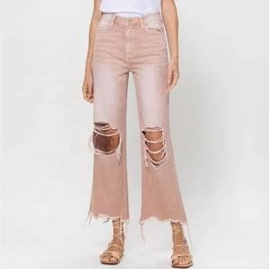 Women's Pink Flare & Wide Leg Jeans